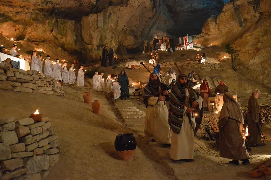 The living nativity scene in Genga