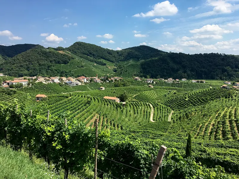 Valdobbiadene, among hills, flavors and legends