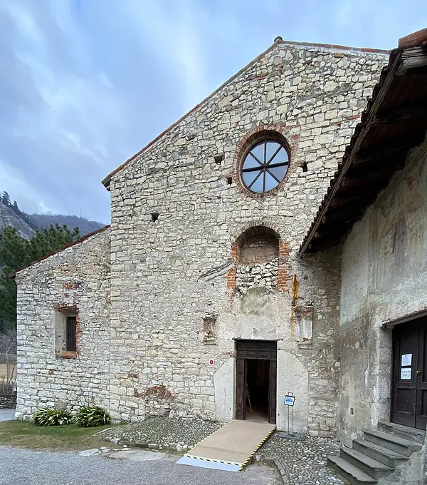 The scenic monastery of St. Peter in Lamosa