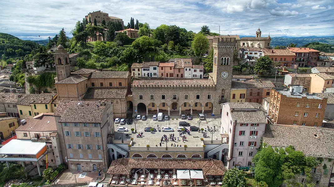 Bertinoro, una terraza en Romaña