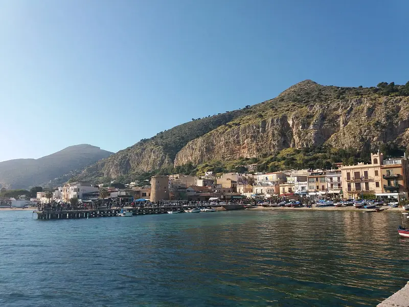 The seaside town of Mondello in Palermo