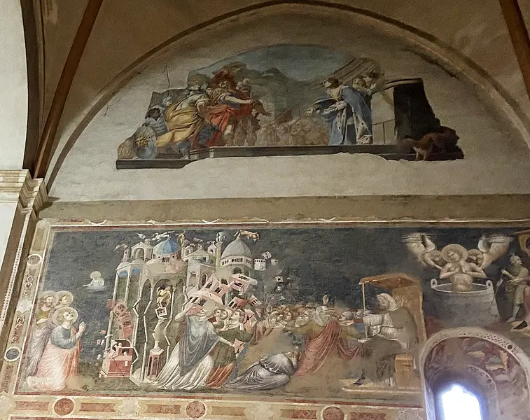 The frescoes in the church of Sant'Agostino in Rimini