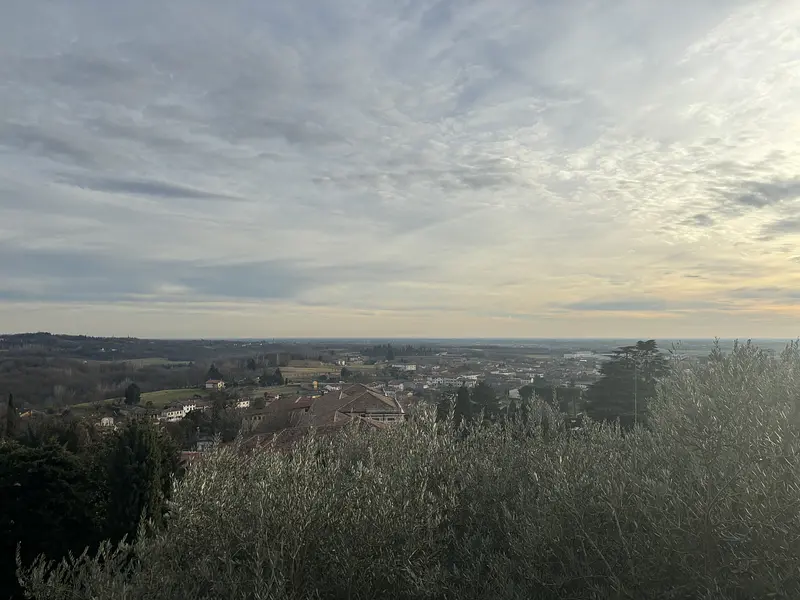 A panoramic terrace over San Daniele