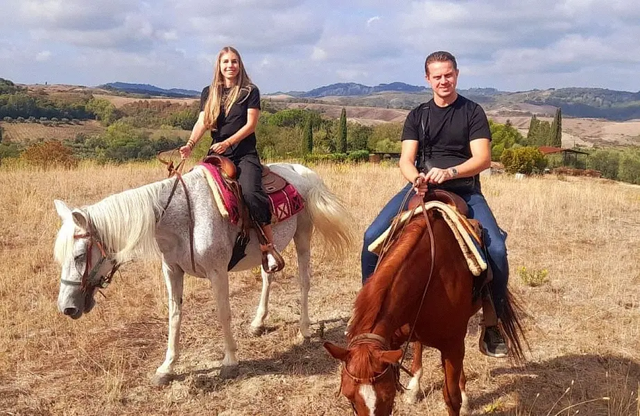 Reiten in den Hügeln des Chianti