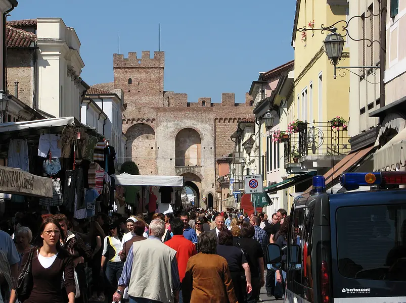 At the market within the ancient walls of Cittadella