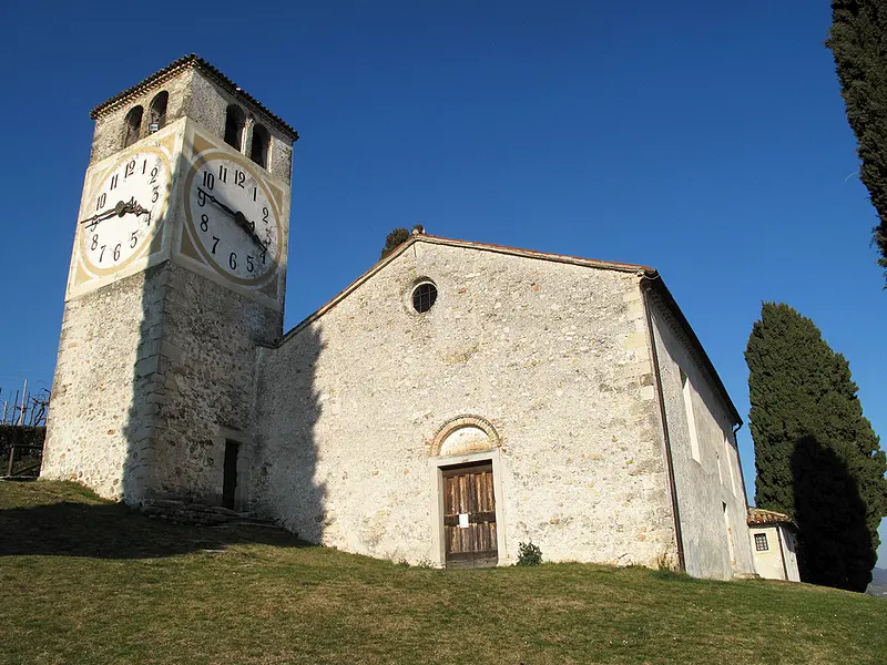 The small Romanesque church of San Vigilio