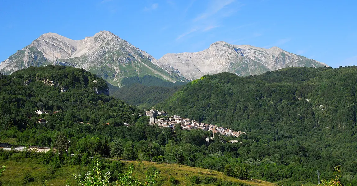 Pietracamela, a small mountain village