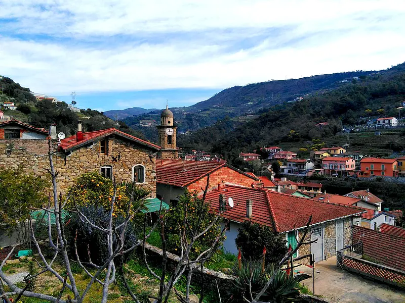 Soldano, agricultural village that produces Rossese di Dolceacqua wine