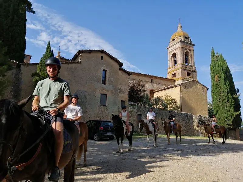 Paseos a caballo por las colinas de Siena