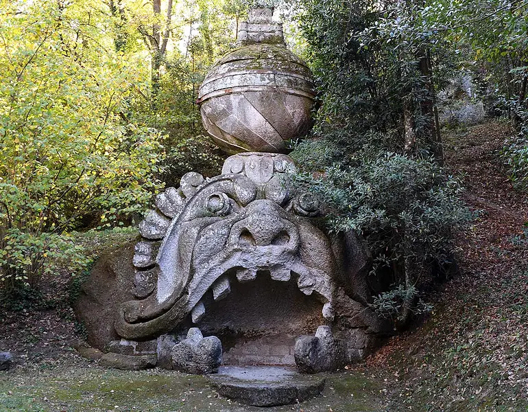 In Bomarzo, the park of monsters