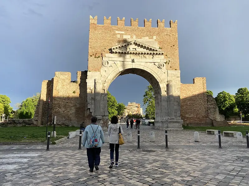 Arch of Augustus, imposing entrance to Rimini