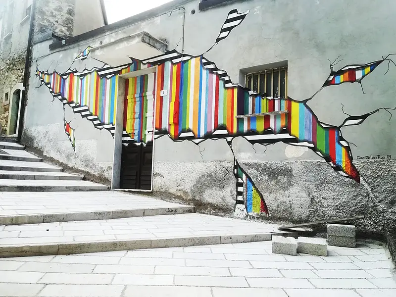 AMoCe - street art in the village of Cerro al Volturno
