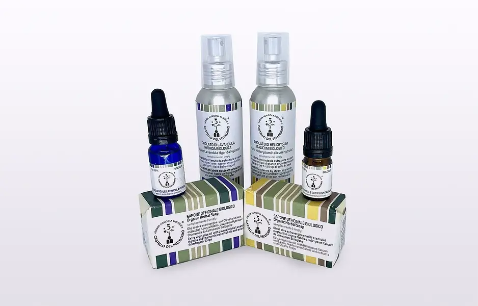 Mixed pack of helichrysum and lavender products BIO