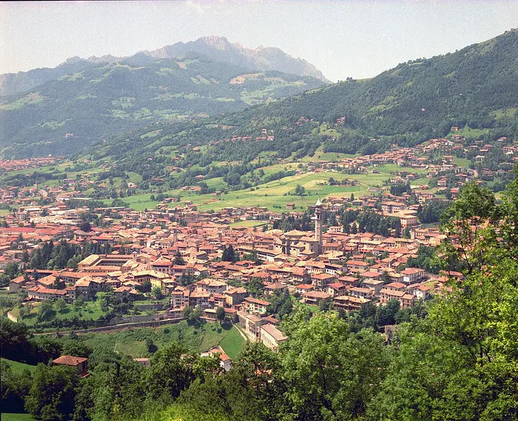 Gandino, schönes Dorf in der Orobie