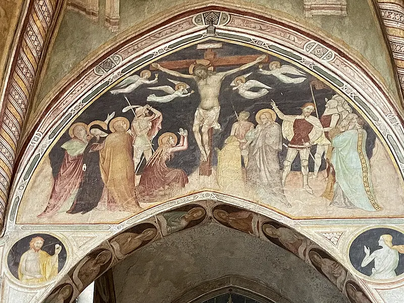 Los frescos góticos de la abadía de Viboldone